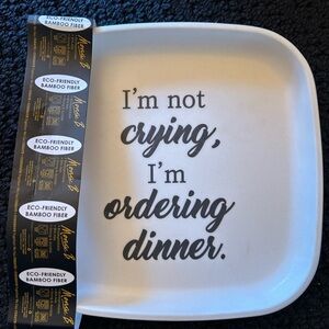 Eco-Friendly Bamboo Fiber Baby 👶 White Dinner Plate